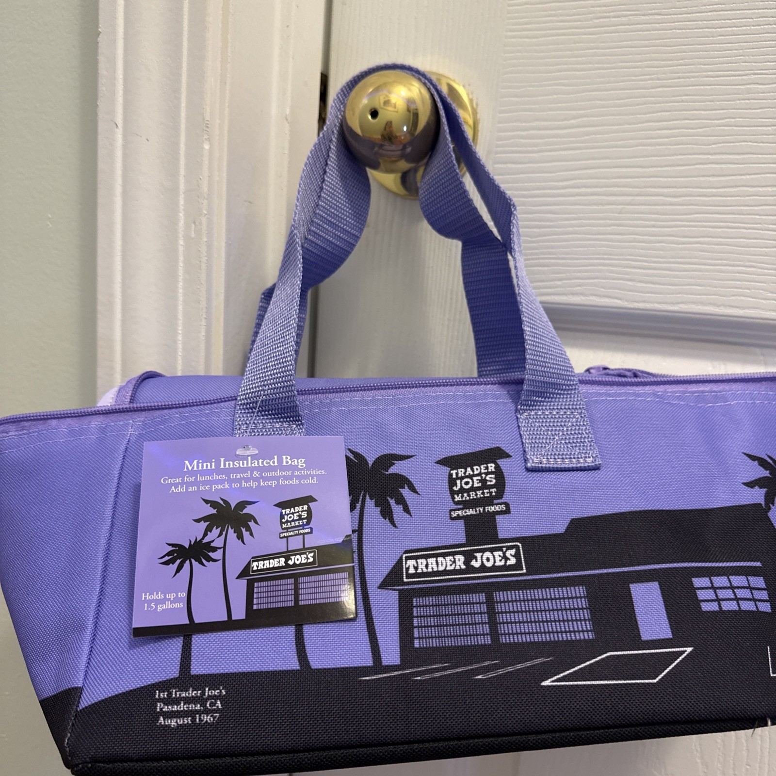 Trader Joes Mini Insulated Bag LAVENDER/PURPLE Limited Edition!