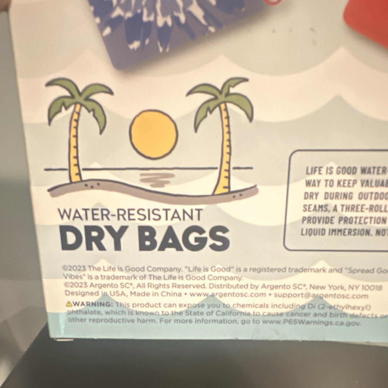 Life Is Good Water-Resistant Dry Bags 3-Pack Small Medium Large Multicolor