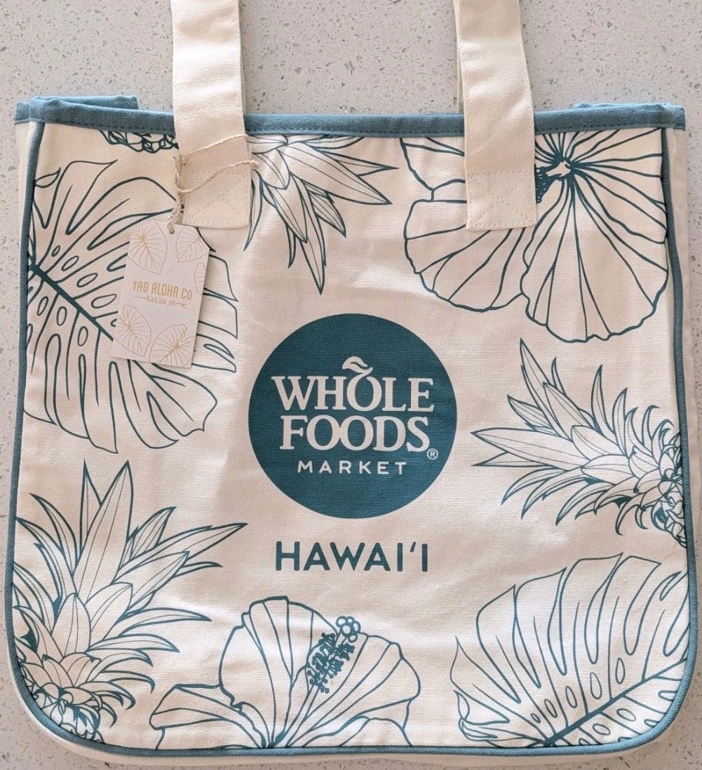 Whole Foods “Tropical” Large Rope Tote Bag Hawaii Exclusive