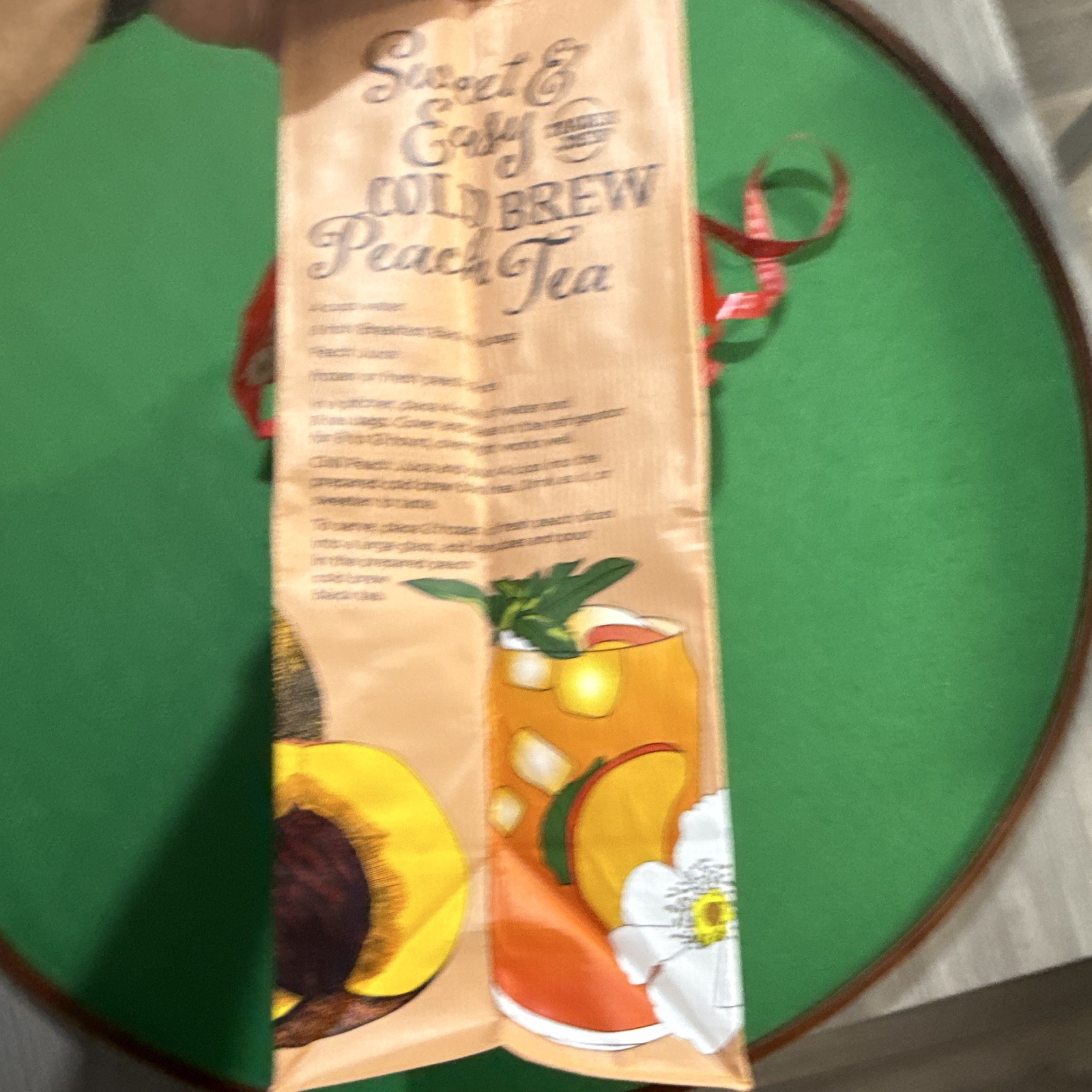 Trader Joe’s Georgia Peach State Reusable Tote Bag Poly Floral Medium 16.25″