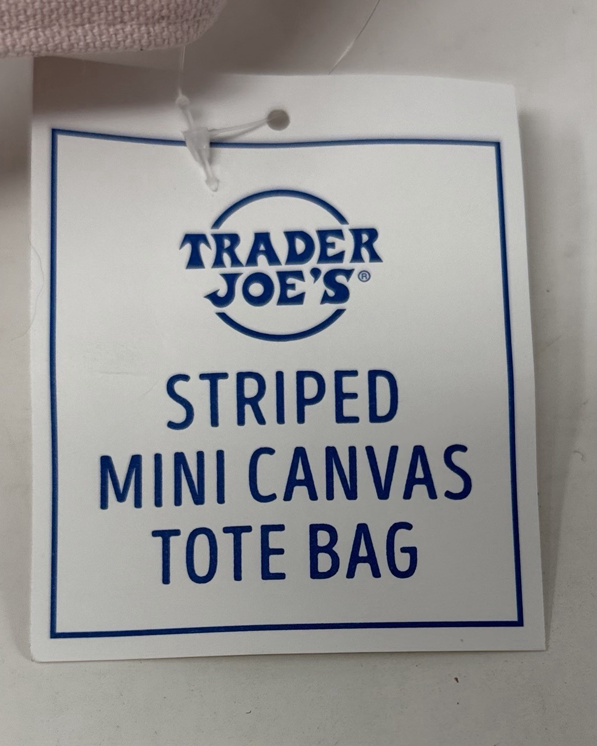 Trader Joe’s Pastel Striped Mini Tote Pink Summer 2026