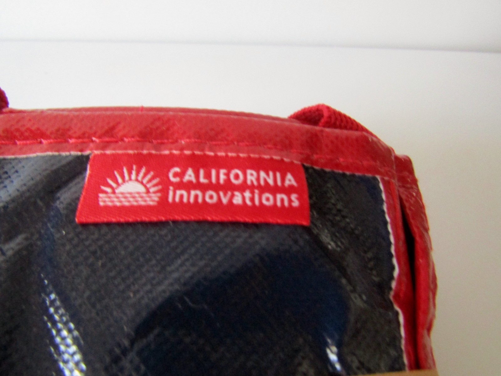 California Innovations Red & Blue Insulted Market Satchel & Super Shopper 2 Pc