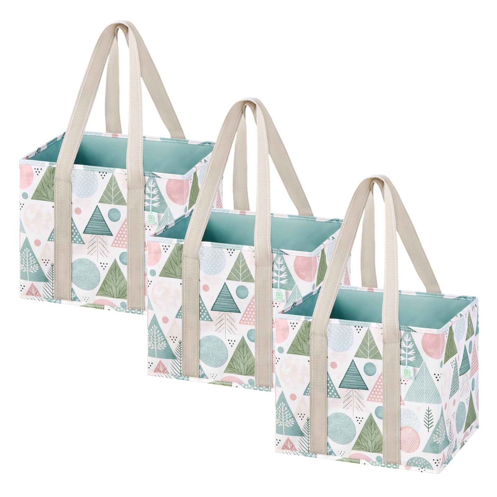 3 Pack Reusable Grocery Bags, Shopping Bags for Groceries, Tote with Handles …