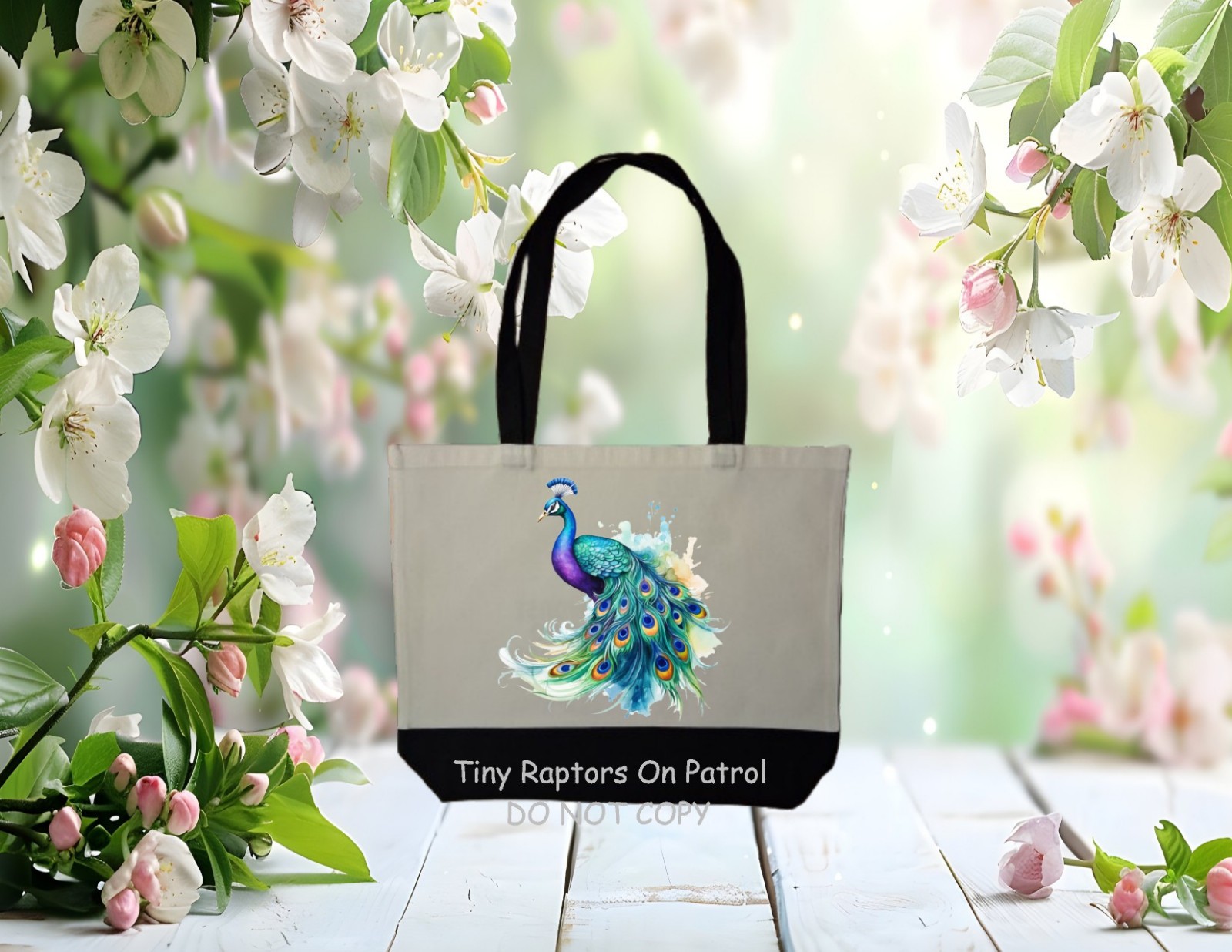 Peacock ~ Canvas Tote Bag~FREE shipping~shopping~CHOICE~Reusable~Gift~Birds