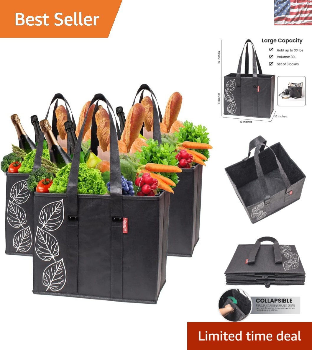 Eco-Friendly Reusable Grocery Bags – Heavy-Duty Totes with Comfortable Handles