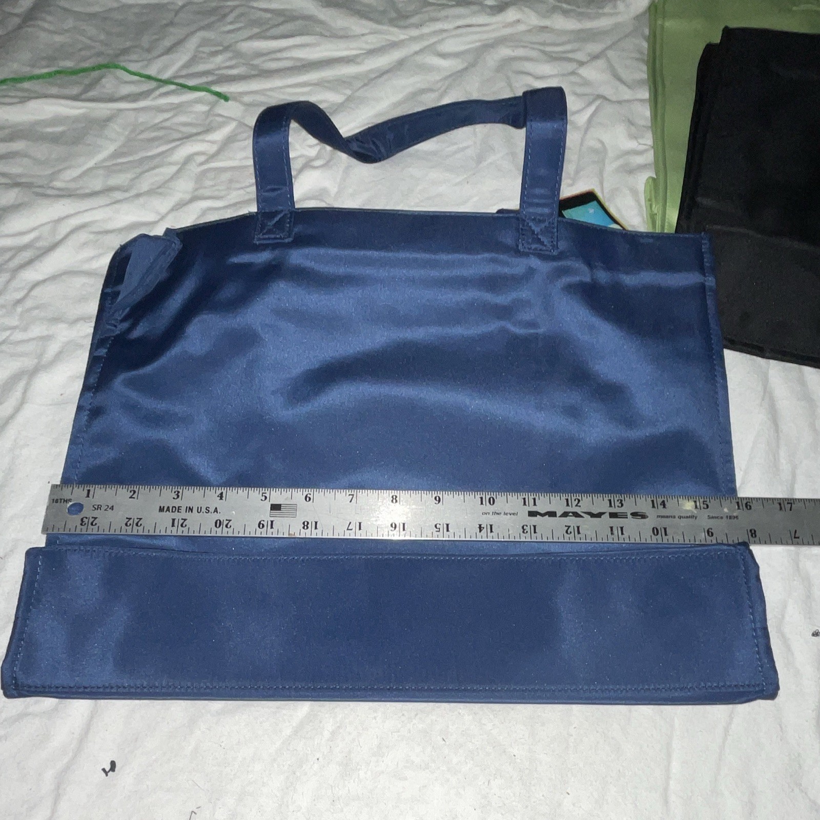 Purse n-make-it! Tote Bag Multicolor Solid with Zipper Pocket 16×12 in