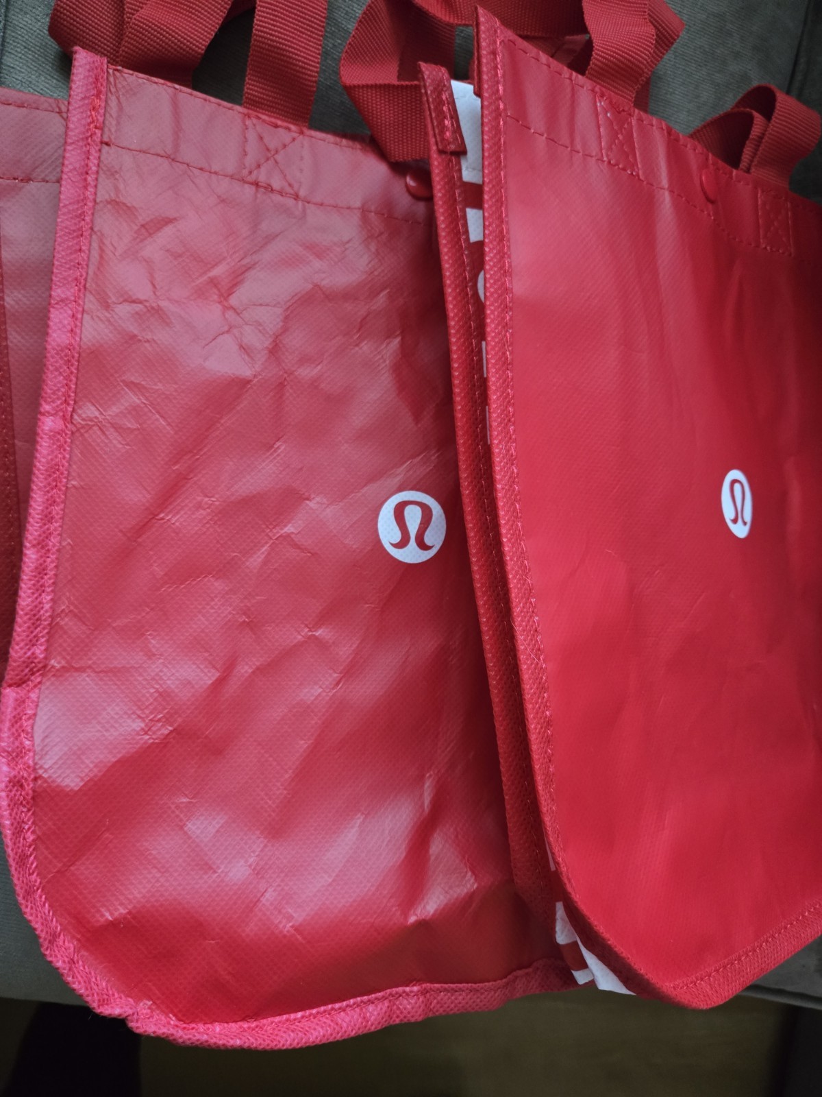 Large Lululemon Shopping Bag Lot Of 24 Small And Large Bags Assorted Colors