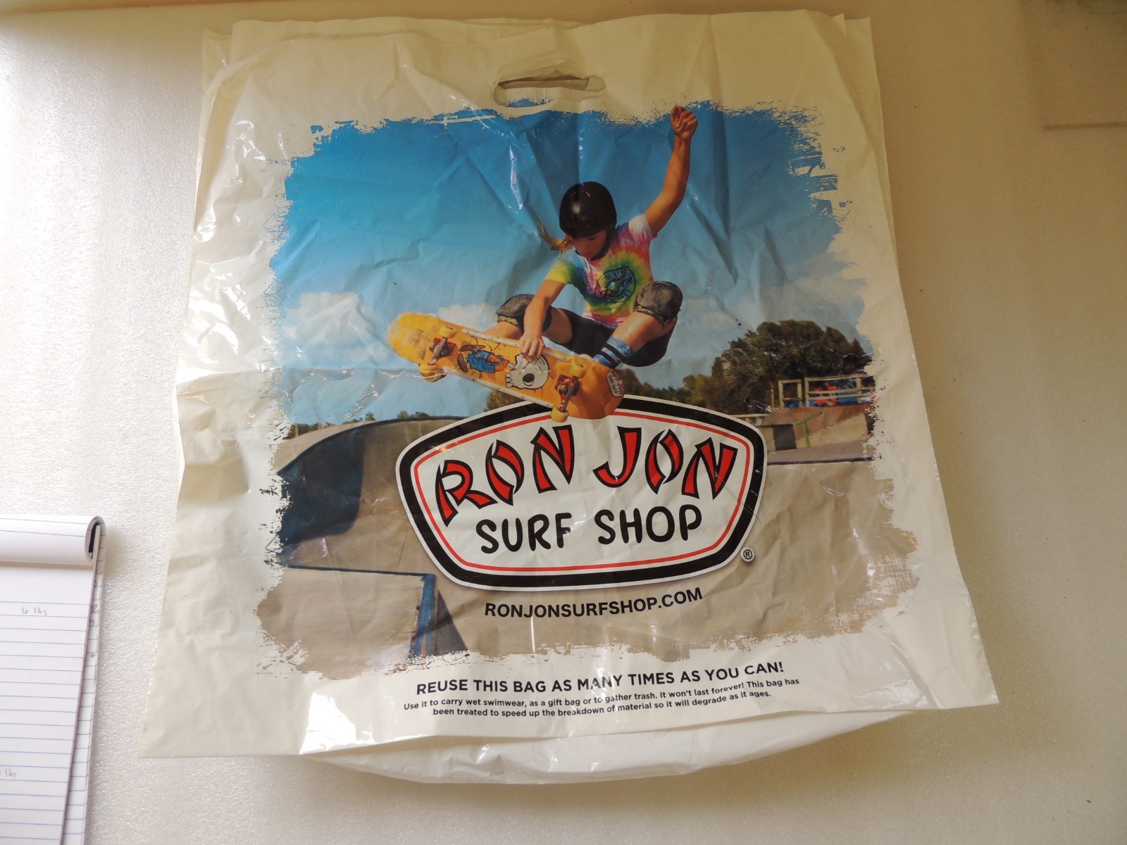 lot of 4 reusable plastic Ron Jon Surf Shop shopping bags see photos