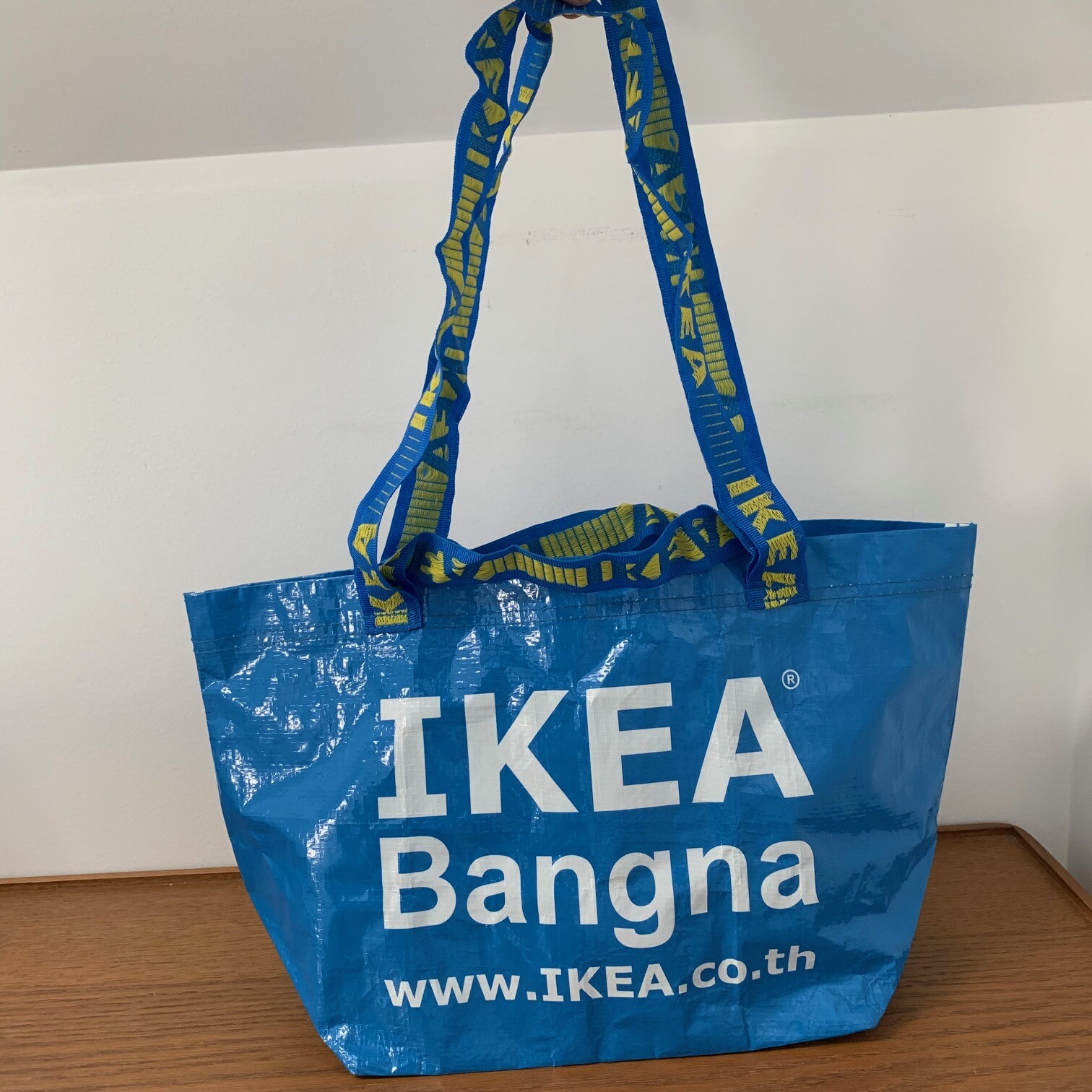 Promo IKEA Bangna Thailand BRATTBY FRAKTA Small Blue Shopping Tote Bag 3.5 Gal