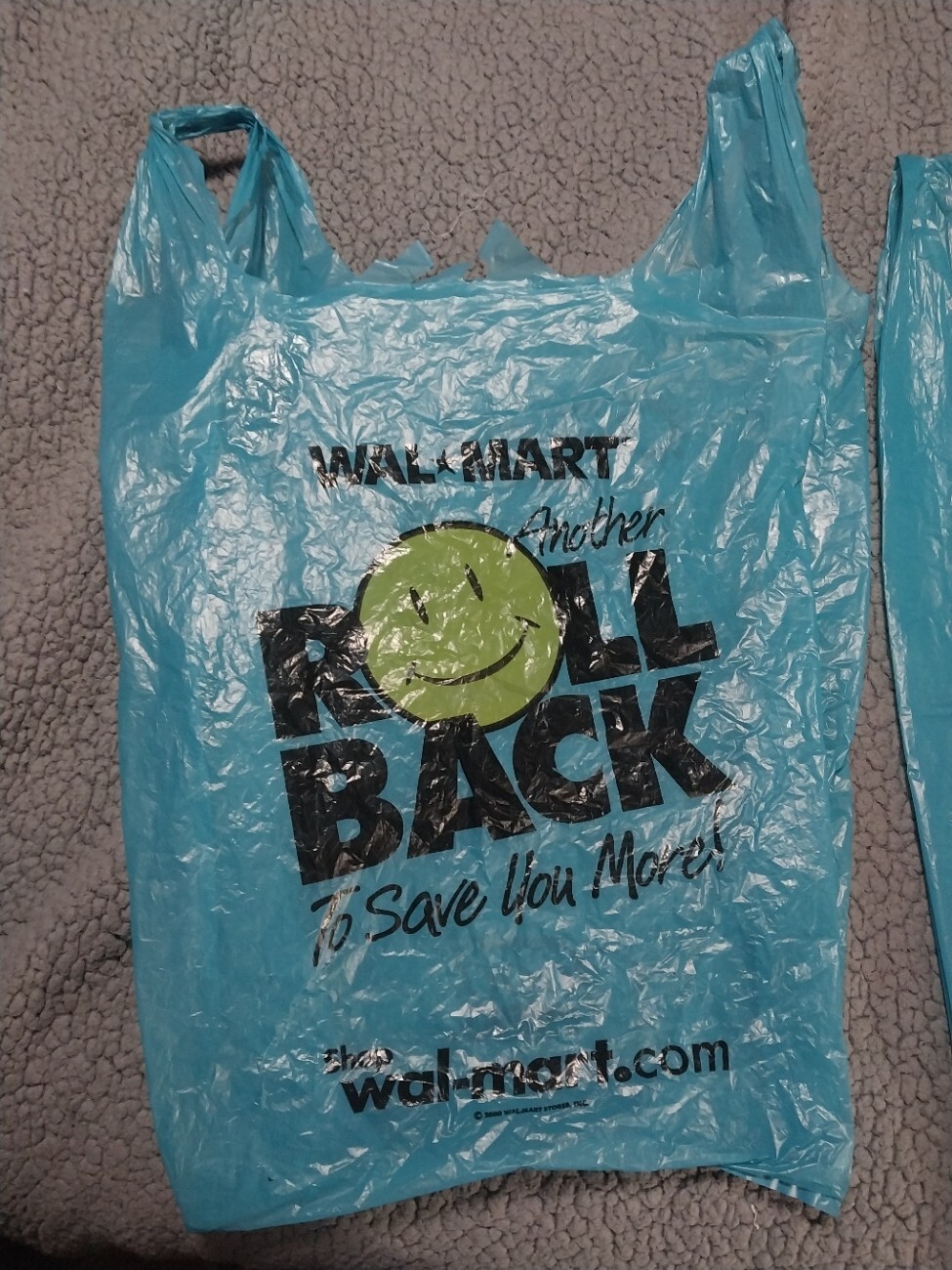 2001 Vintage Walmart Grocery Shopping Bags In Great Condition 3 Total