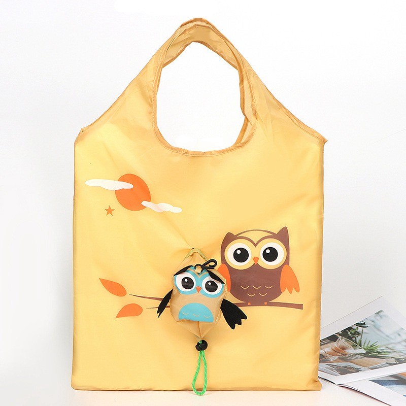 Shopping Bag Home Cartoon Strawberry Bag Oxford Cloth Portable Drawstring Bag