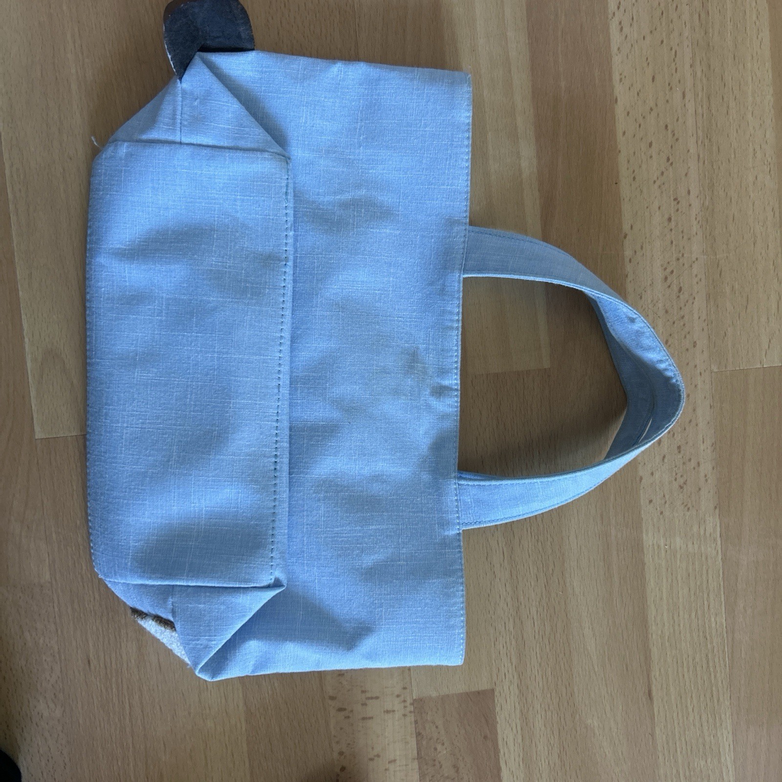 Rare “Cinnamon” Sanrio Light Blue Small Tote Bag w/ Inner Pockets, Zip Pocket