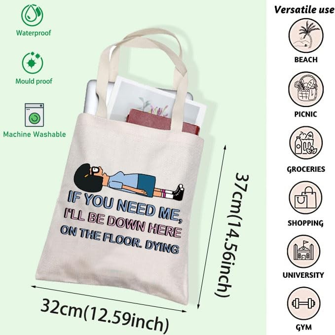 Cartoon Quote Gift Tina Belcher Makeup Bag TV Show One Size, white