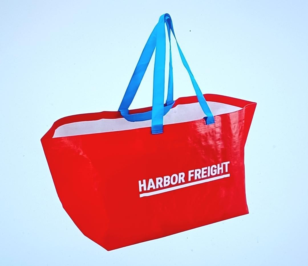5 Harbor Freight Reusable Shopping Packing Bag XXL 21½ x 14 x 13¾ 19 Gal 55 Lbs
