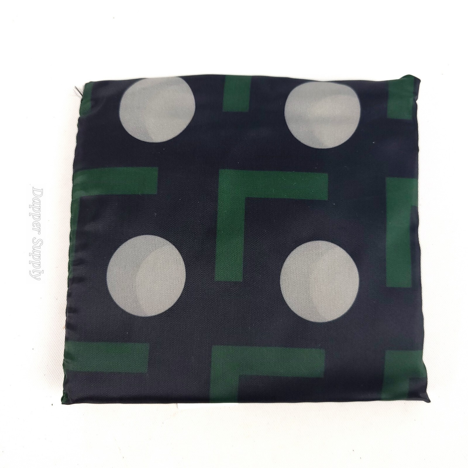 IKEA SKYNKE Shopping Bag Black/Beige Dot Pattern 17¾ × 14¼” 805.345.98 New