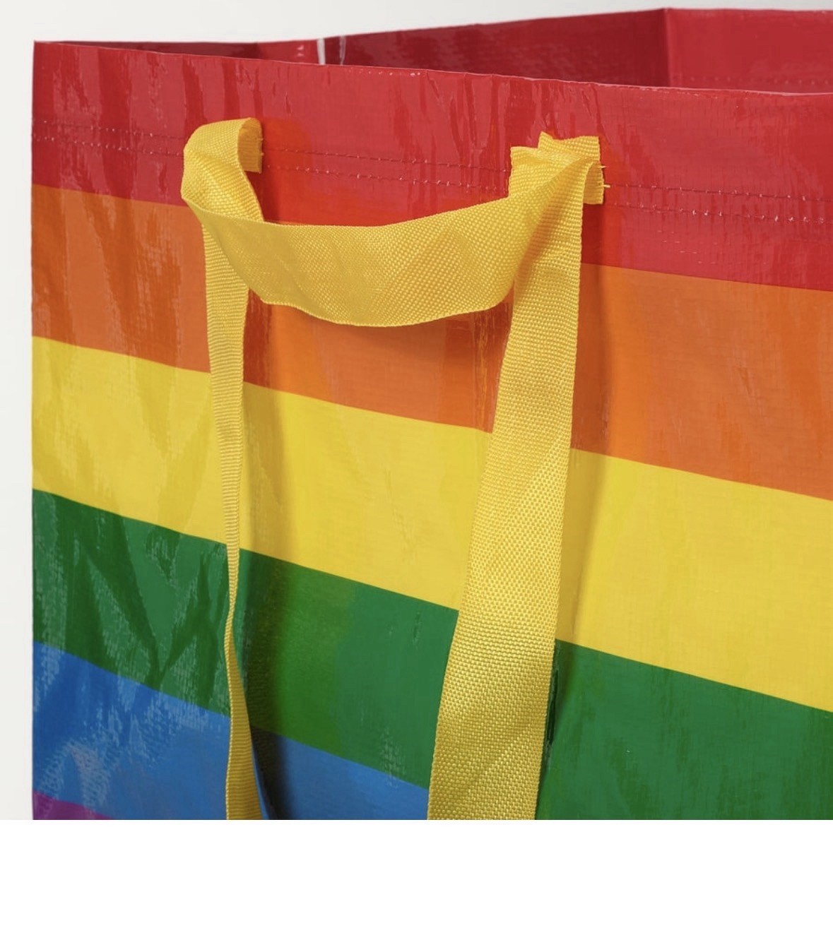 2 Large Rainbow 🌈 IKEA Bags Pride Queer Month Sturdy Shopping Storage Donate