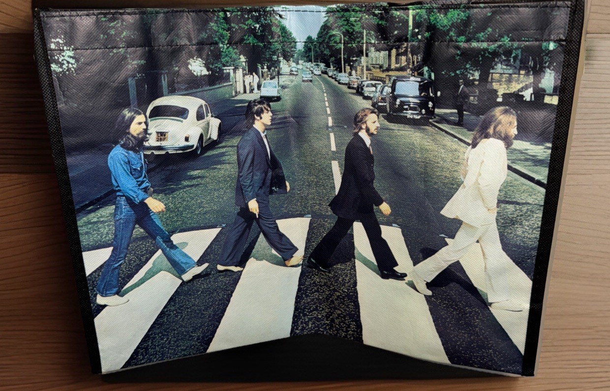 The Beatles Abbey Road Large Recycled Shopper Tote
