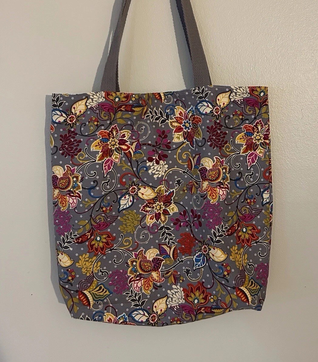 Handmade Tote Bag Shopping Bag Beach Bag 16 X 16 Lined