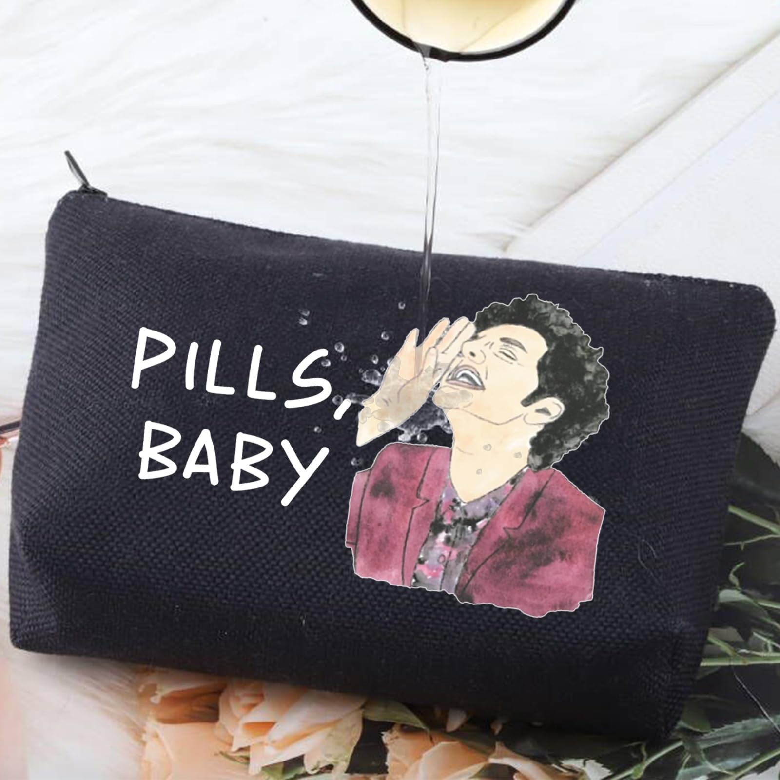 G2TUP John Raffio Travel Cosmetic Bag Leslie & Tom Fans Gift Pills Baby BL MG