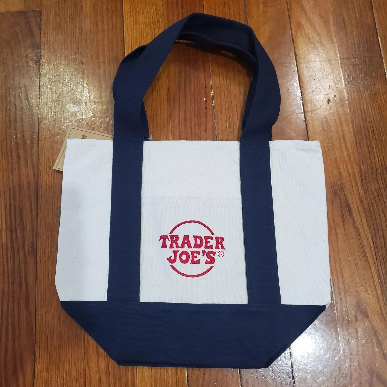 Trader Joe’s- Canvas Tote Shopping Bag – MINI CLASSIC NAVY BLUE