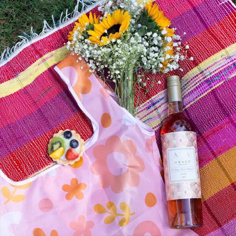 NEW! EB Design SET OF TWO REUSABLE NYLON BAGS — “Funky Floral” & “Summer Meadow”