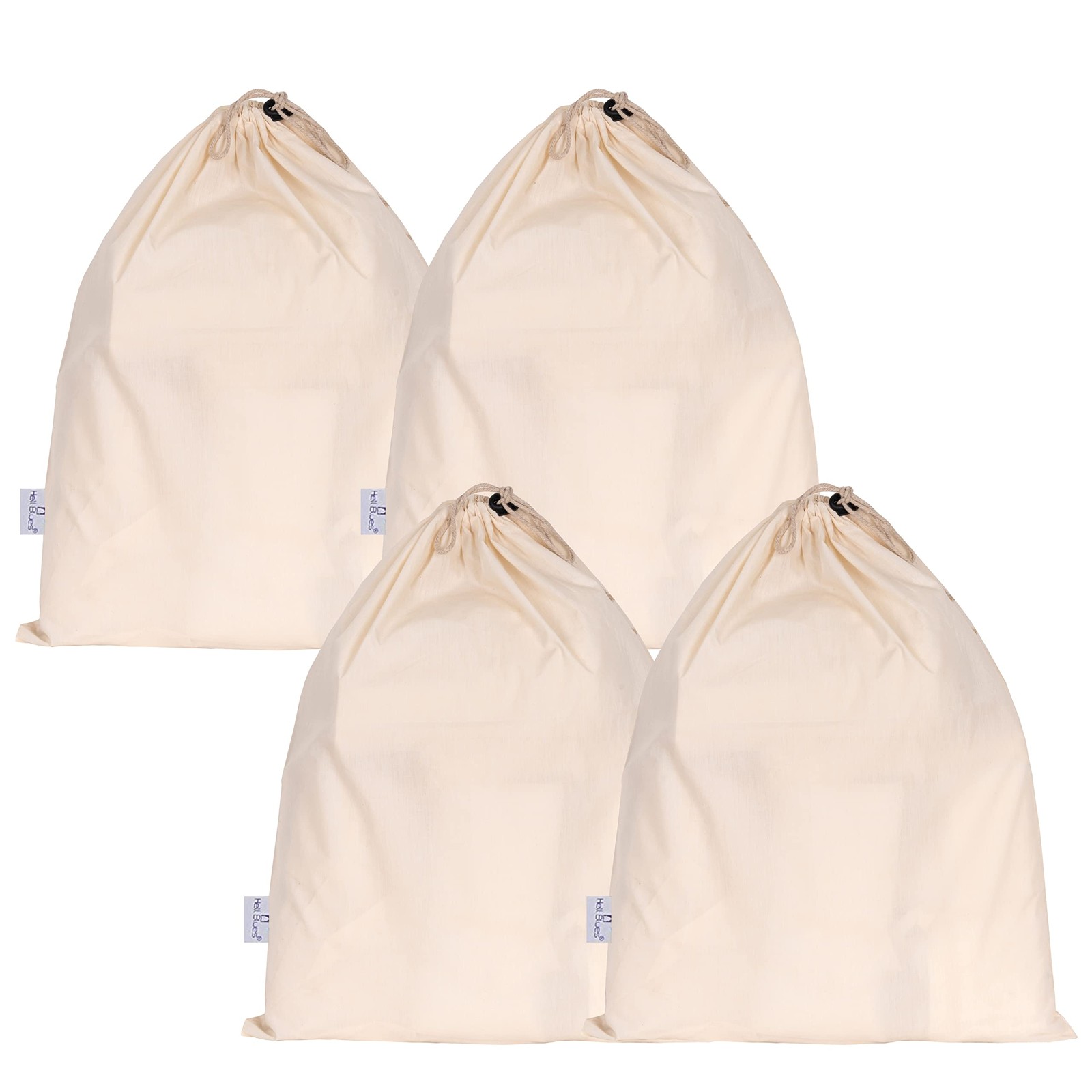 4-Pack Reusable Storage Bags with 16 inch x 19 (4 Pack), white