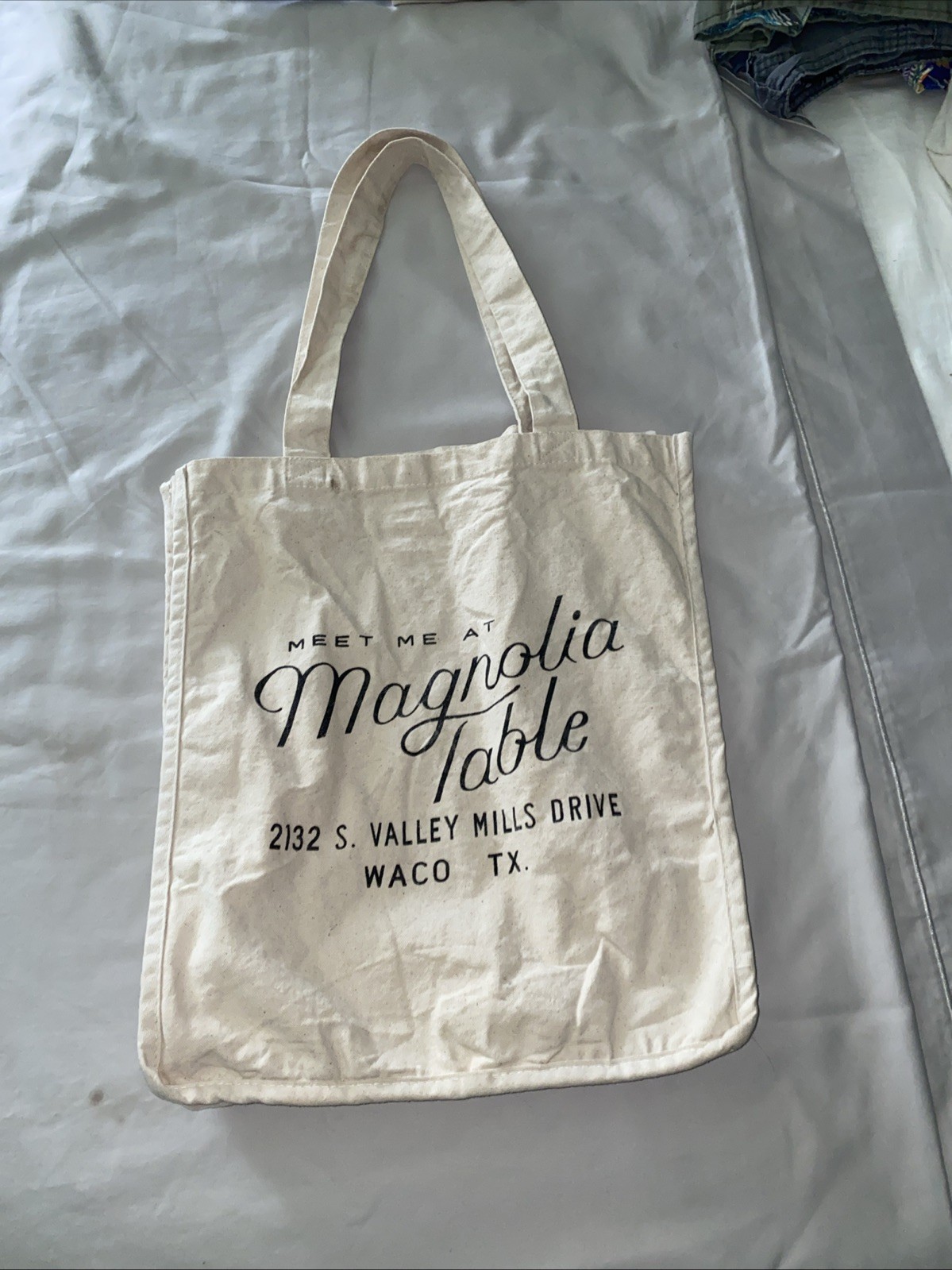 Magnolia Table Canvas Bag Joanna Gaines Waco Texas