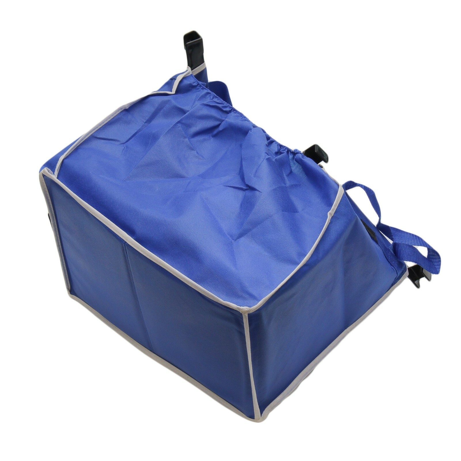 Large Reusable Environmentally Friendly Clip-On To Shopping Cart Bag Folds Flat