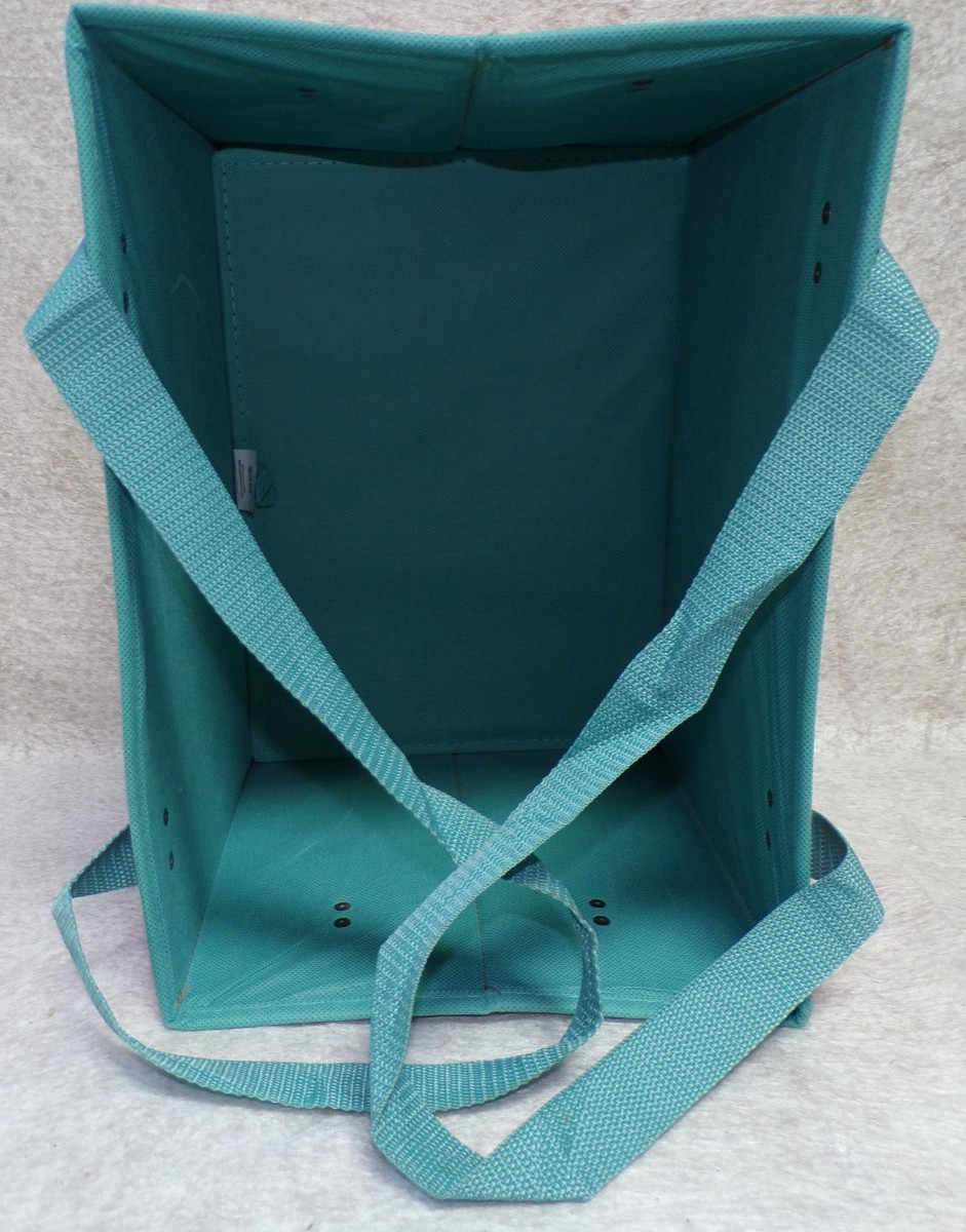 COLLAPSIBLE LARGE FOLDABLE TOTE SHOPPING GROCERY BAG LUCKY SUPERMARKET INSTORE