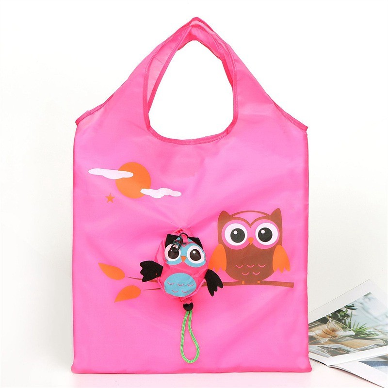 Shopping Bag Home Cartoon Strawberry Bag Oxford Cloth Portable Drawstring Bag