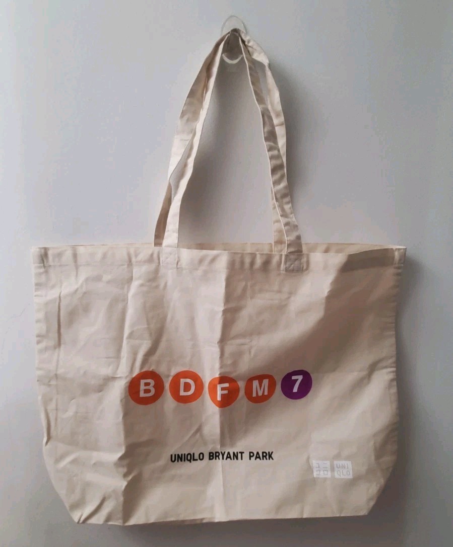NYC Subway Bryant Park x UNIQLO Limited Edition Tote Bag SOLD OUT