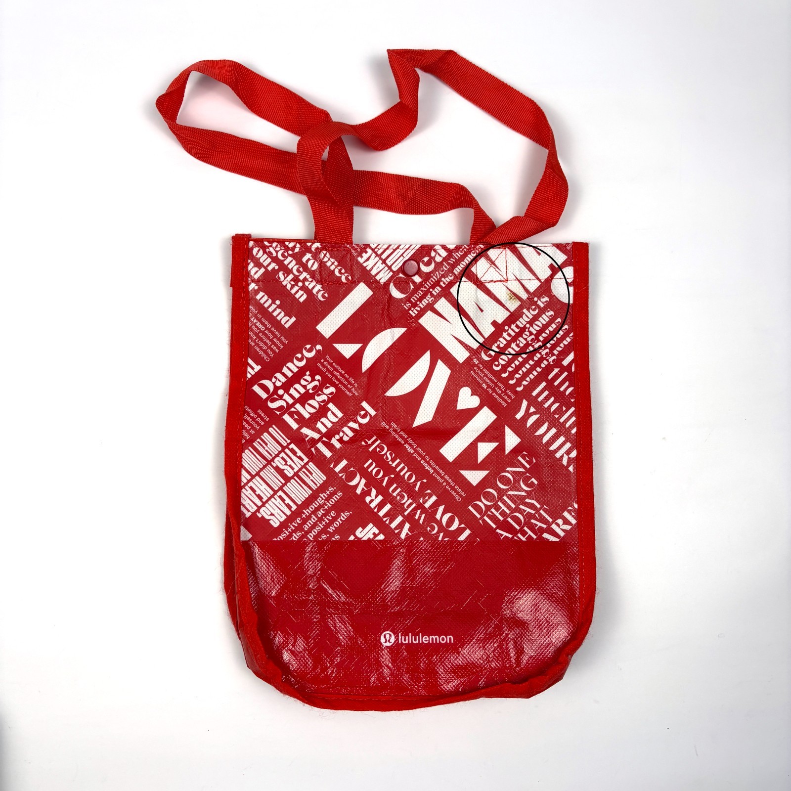 Lot of 8 Lululemon Small Bags All Different Red Black White Mint Gift Brides Md