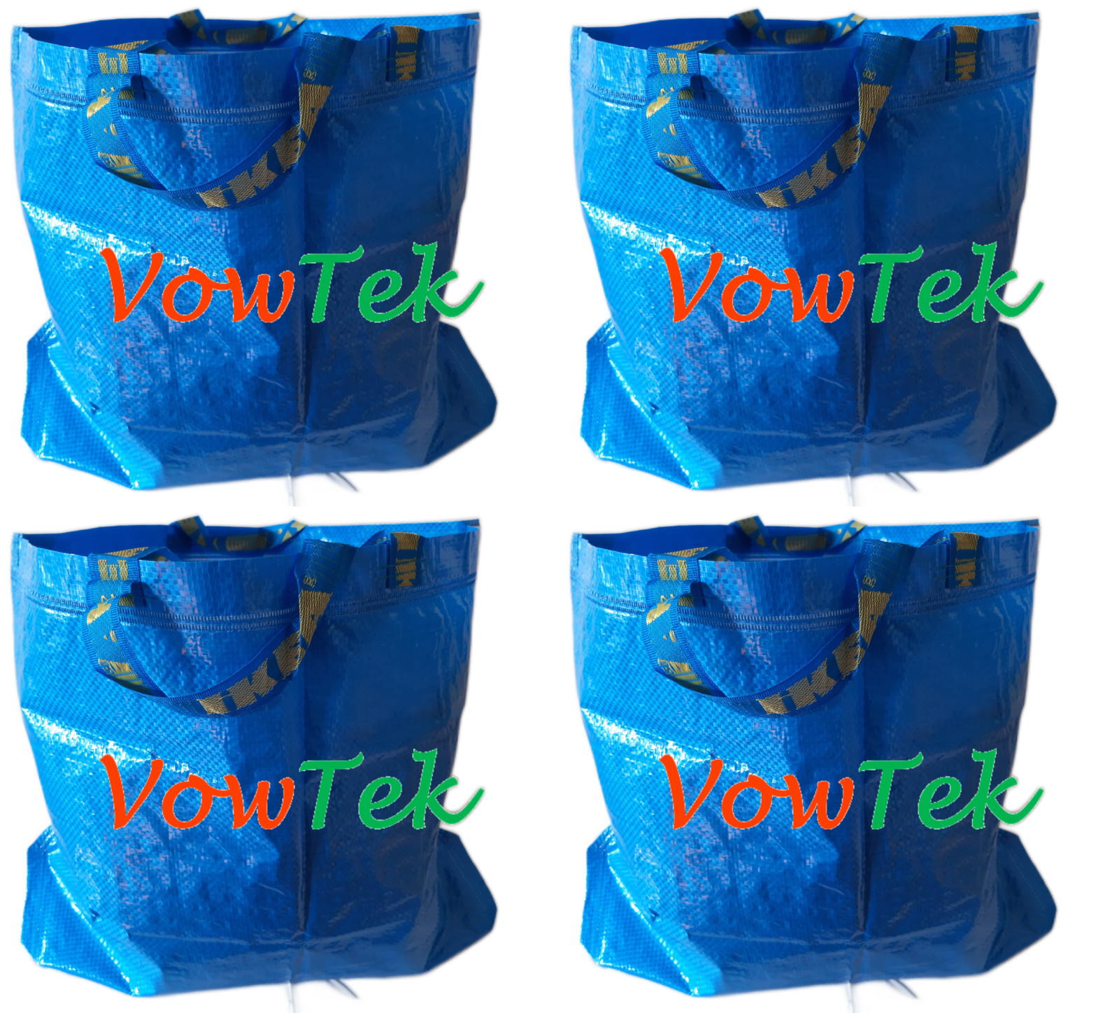 Four IKEA Medium ECO Friendly FRAKTA Tote for grocery shopping laundry storage