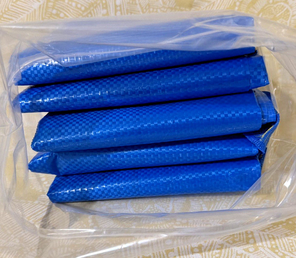 IKEA Large 5-Pack FRAKTA 19-GALLON Blue Reusable Grocery Tote Bag -FREE SHIPPING