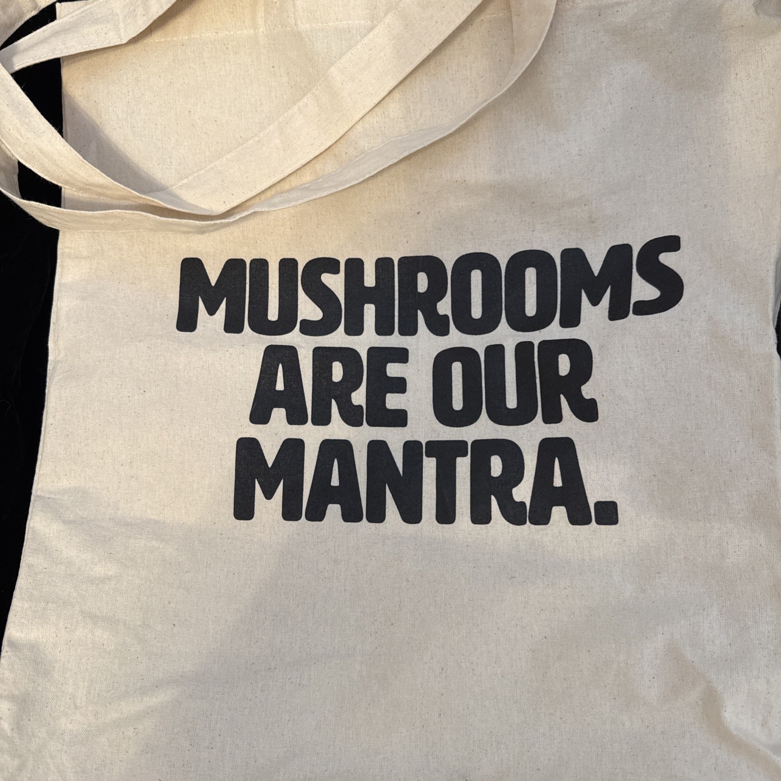 New Om Mushroom Superfoods Foraging Bag Reusable Canvas Grocery Bag or BookTote