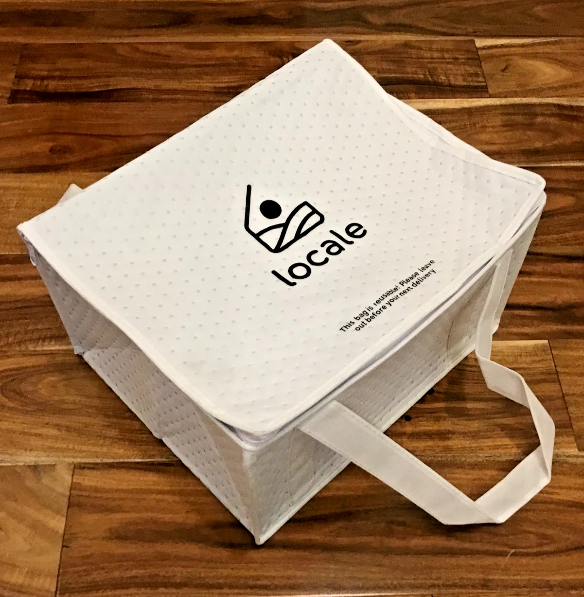 3 Pack Large Insulated Reusable Grocery Bag with Zipper Top for Takeout 12x10x6