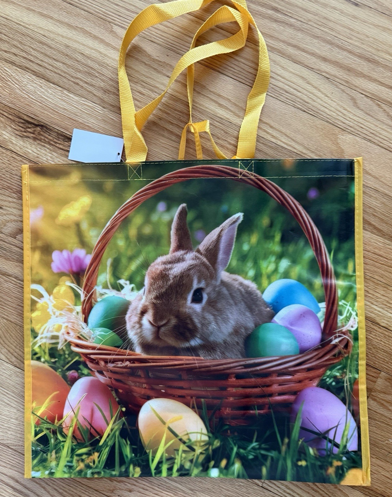 Bunny Eggs Home Goods Reusable Eco Friendly Large Tote Bag Easter Gift