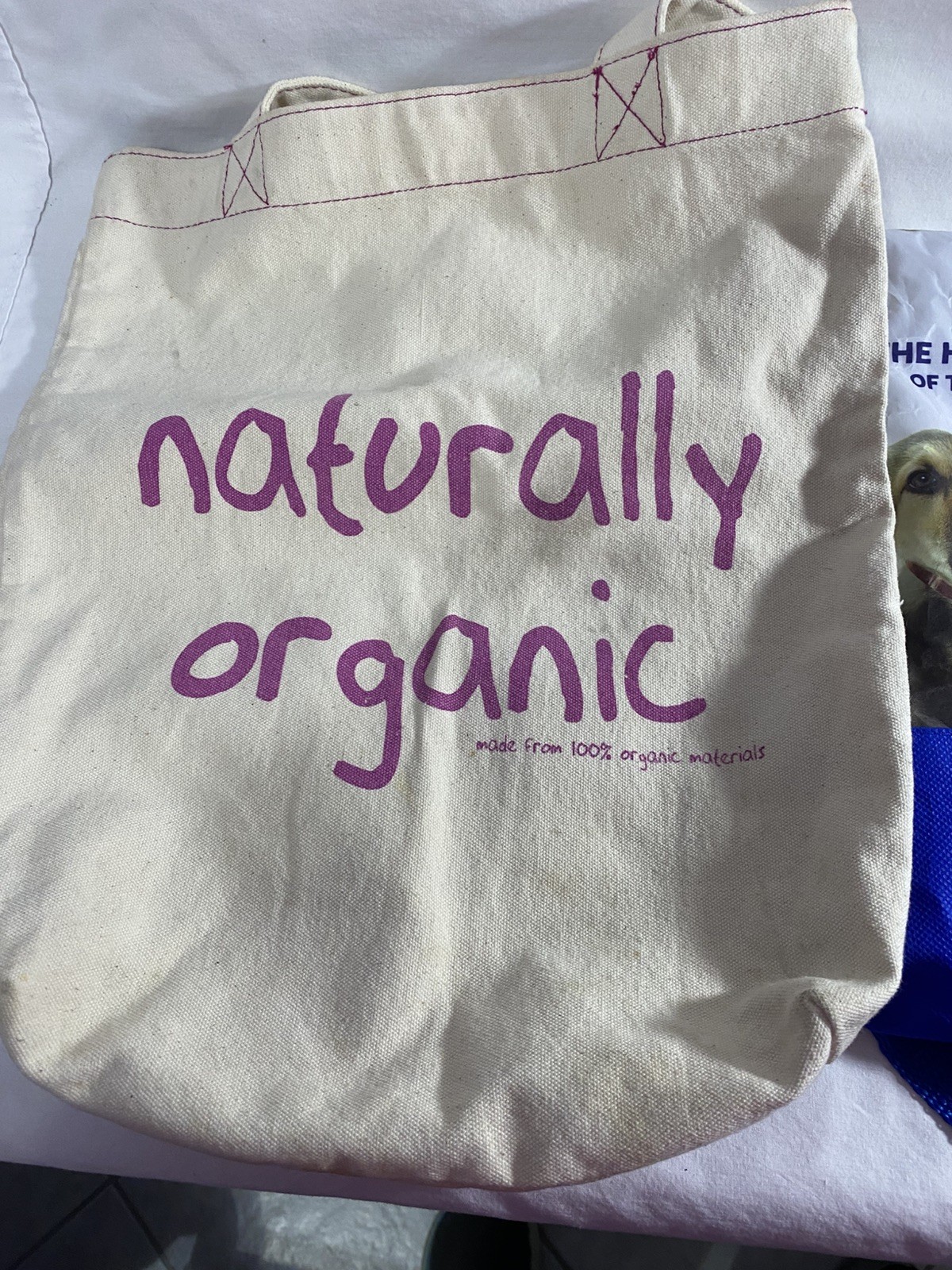 Lot of 3 Tote Bags Unbranded, Naturally Organic, Humane Society