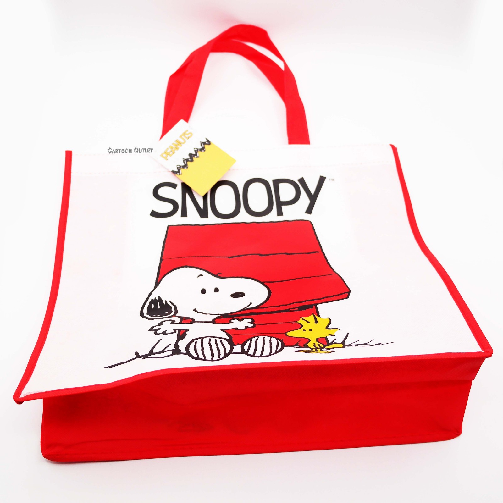 Peanuts Snoopy Reusable Woodstock Large Shopping Tote Bag with Handle New