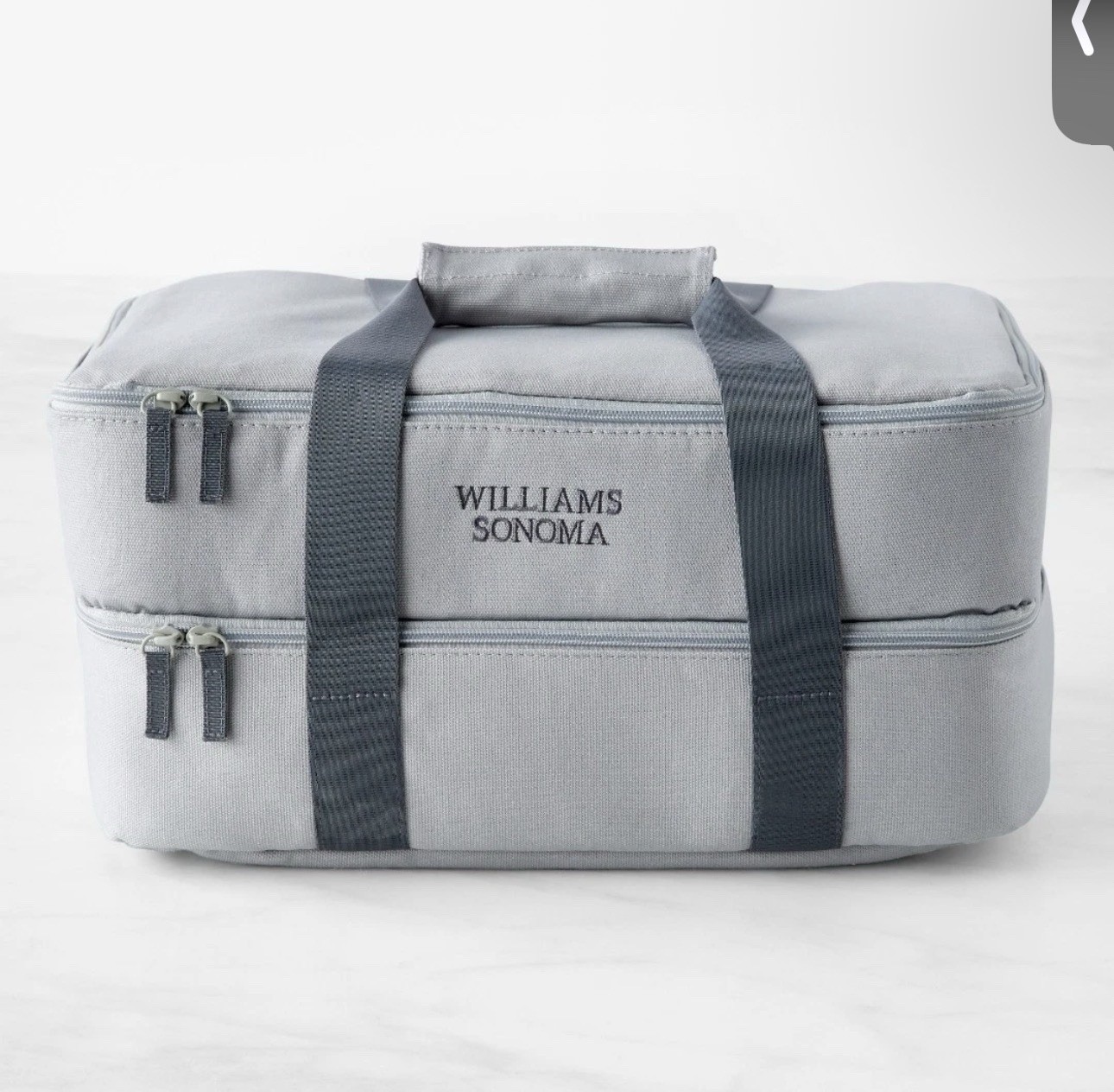 Williams Sonoma Hold Everything Insulated Dual Compartment Food Storage Large