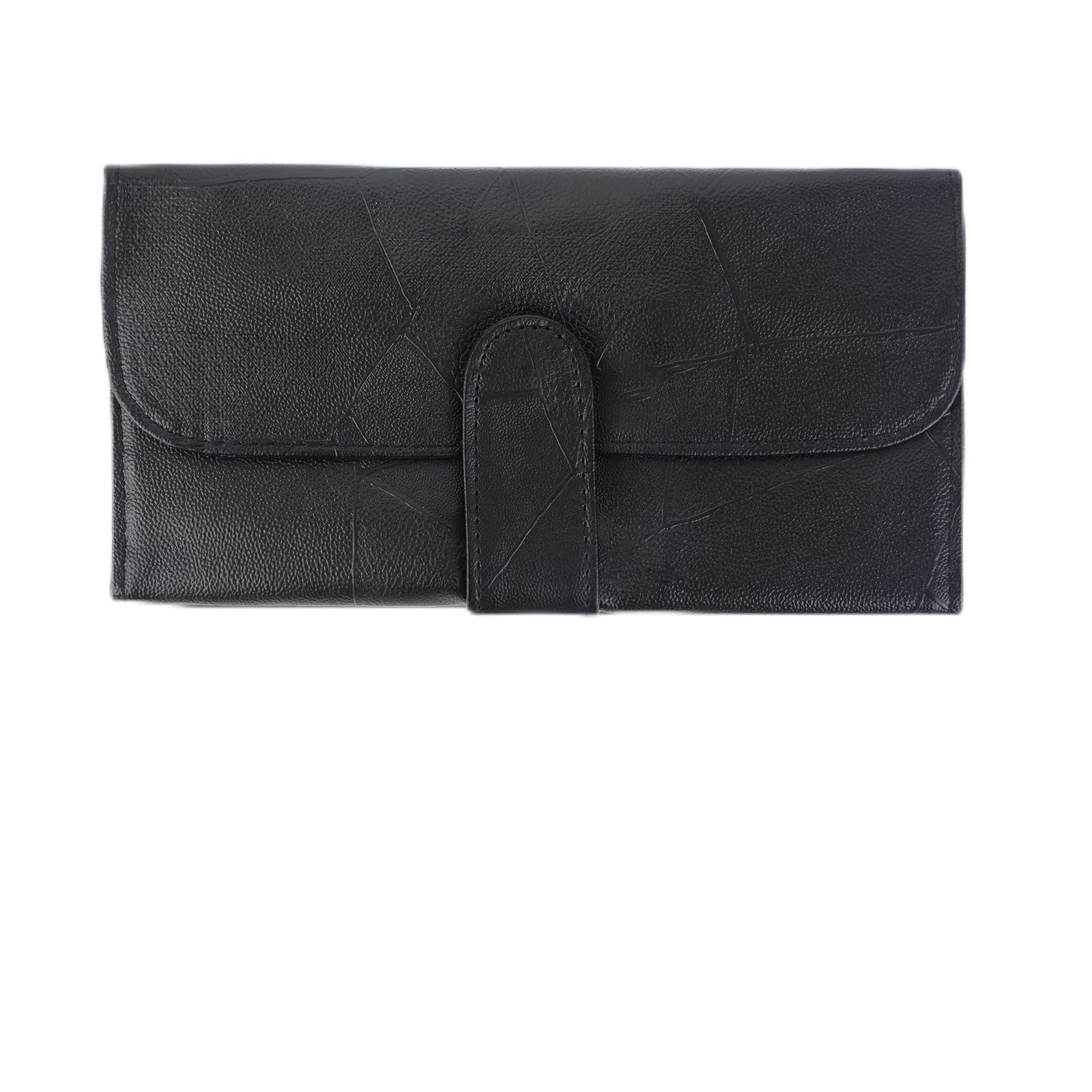 JJUNW Makeup Brush Holder, Roll Up Organizer Bag, black