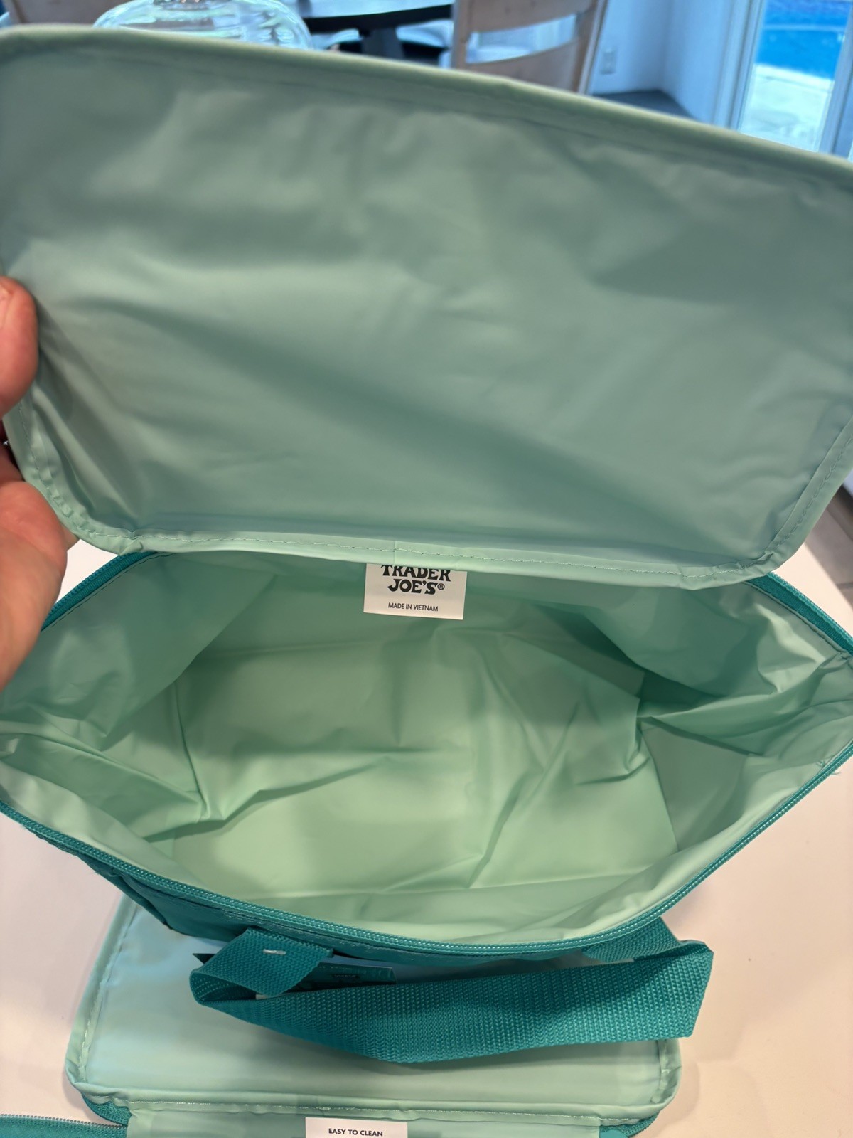 Trader Joe’s 2 Insulated (TEAL) Mini Tote Bags *LIMITED* (With Tags)