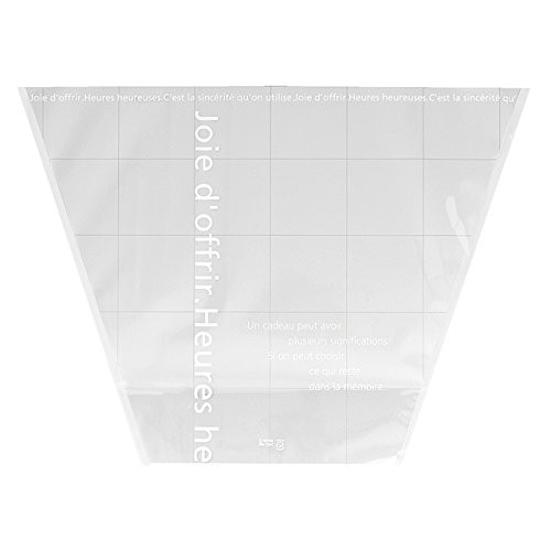 HEADS MP-OP4 Milky Pop OPP Wrapping Bags Made in Japan White 400mm W x 200mm D x