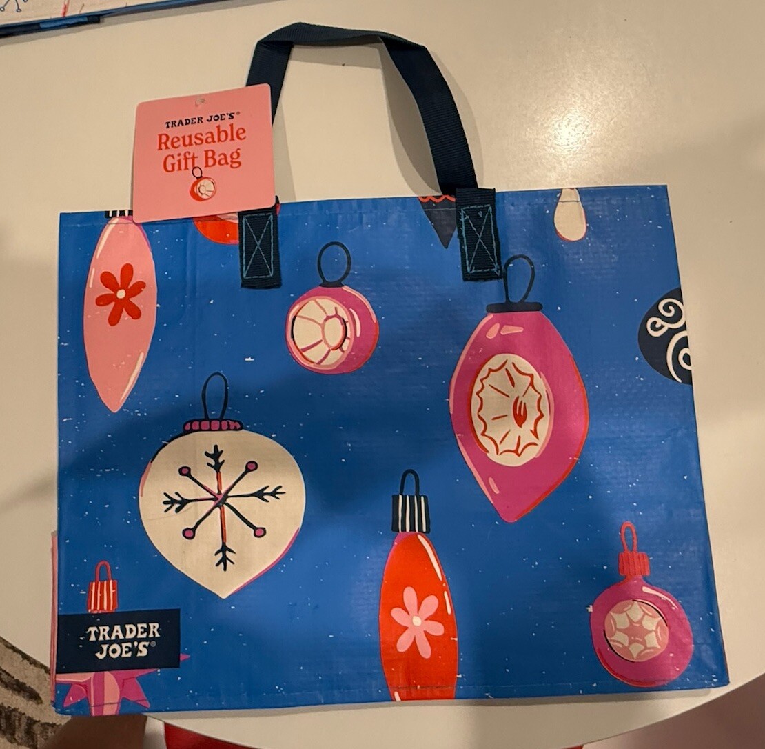 Trader Joes’s Holiday Gift Tote Bag 3 Set Limited Christmas 2024🎄🛍️