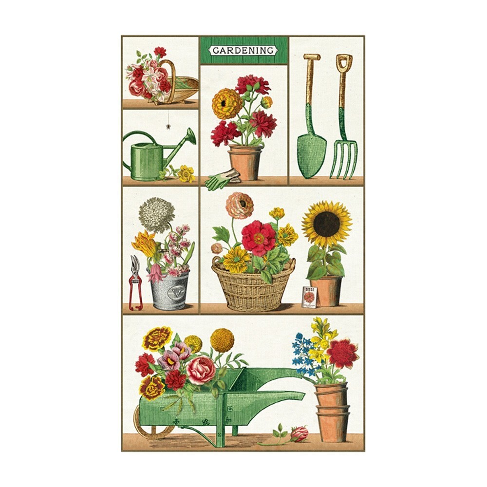 Cavallini & Co., “Gardening” Heavyweight Cotton Canvas Tote / Shopping Bag