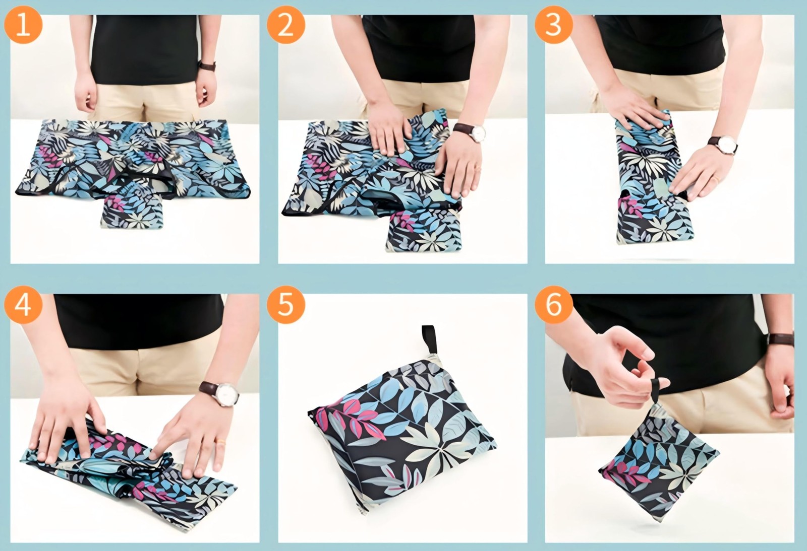 Extra Large 50Lbs Foldable Reusable Shopping Bags, 3 Pcs One Size, B