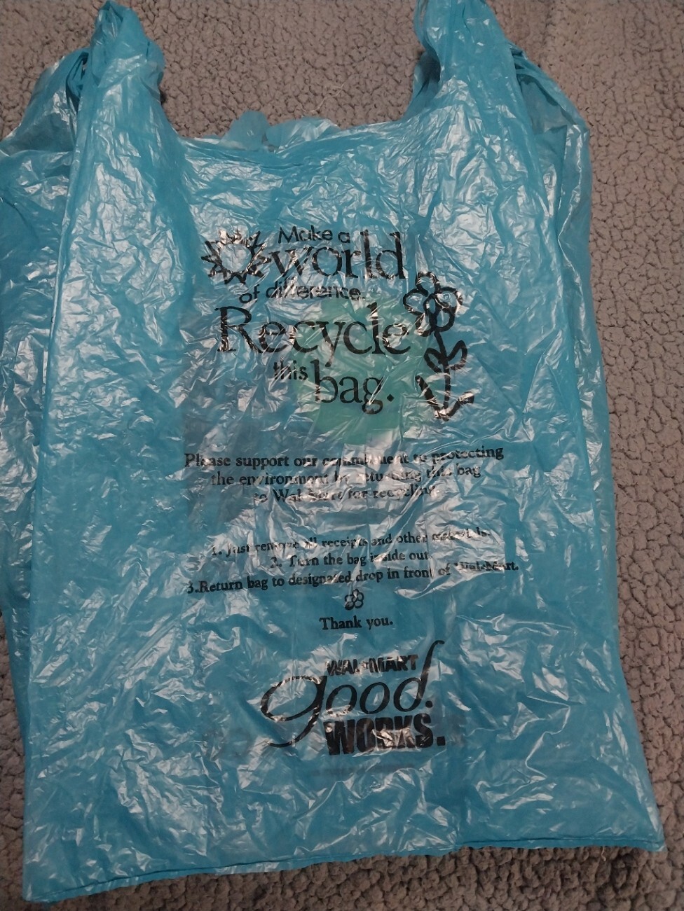 2001 Vintage Walmart Grocery Shopping Bags In Great Condition 3 Total