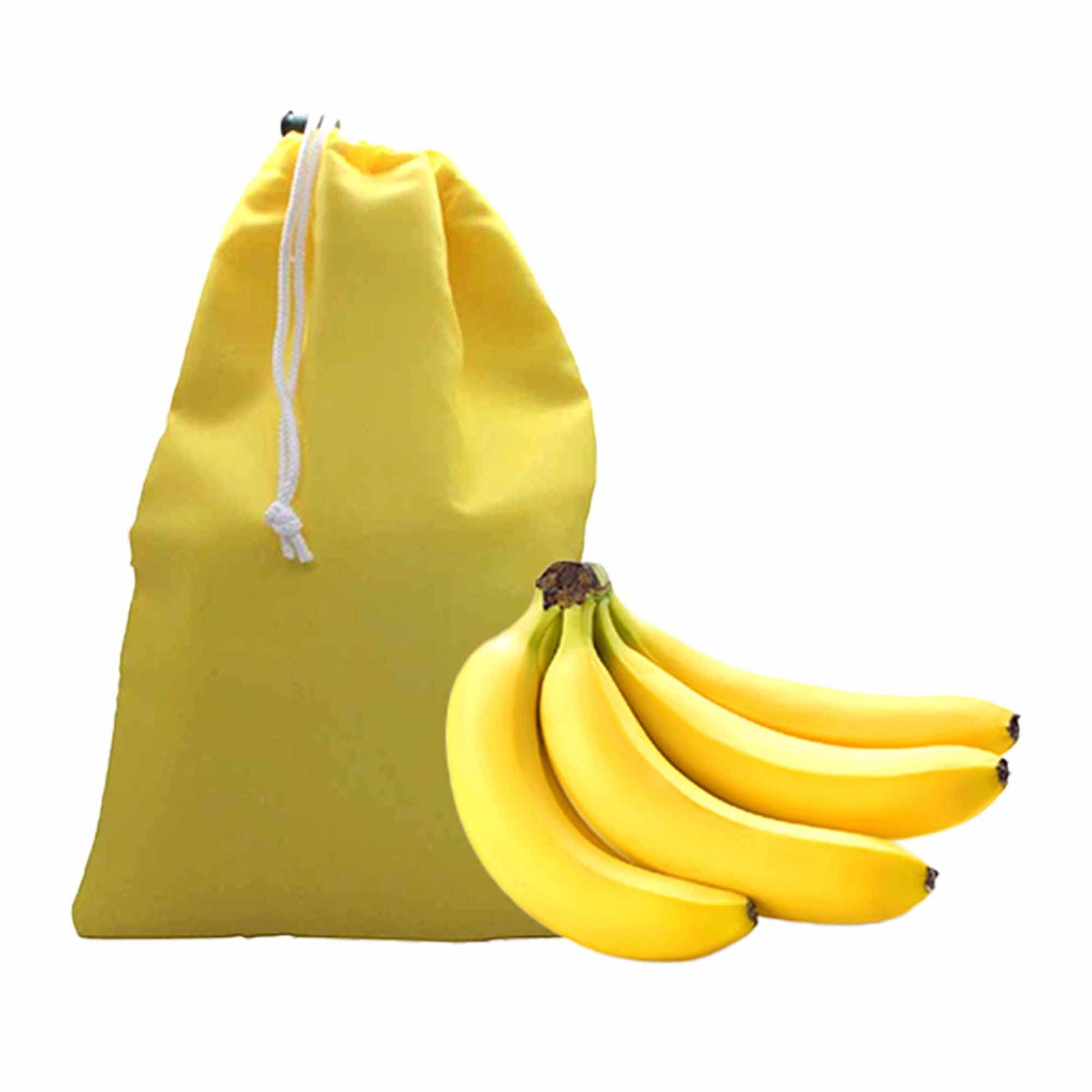 Gadgetime USA – Banana Drawstring Preserve Bag to Keep Fresh One Size, Yellow