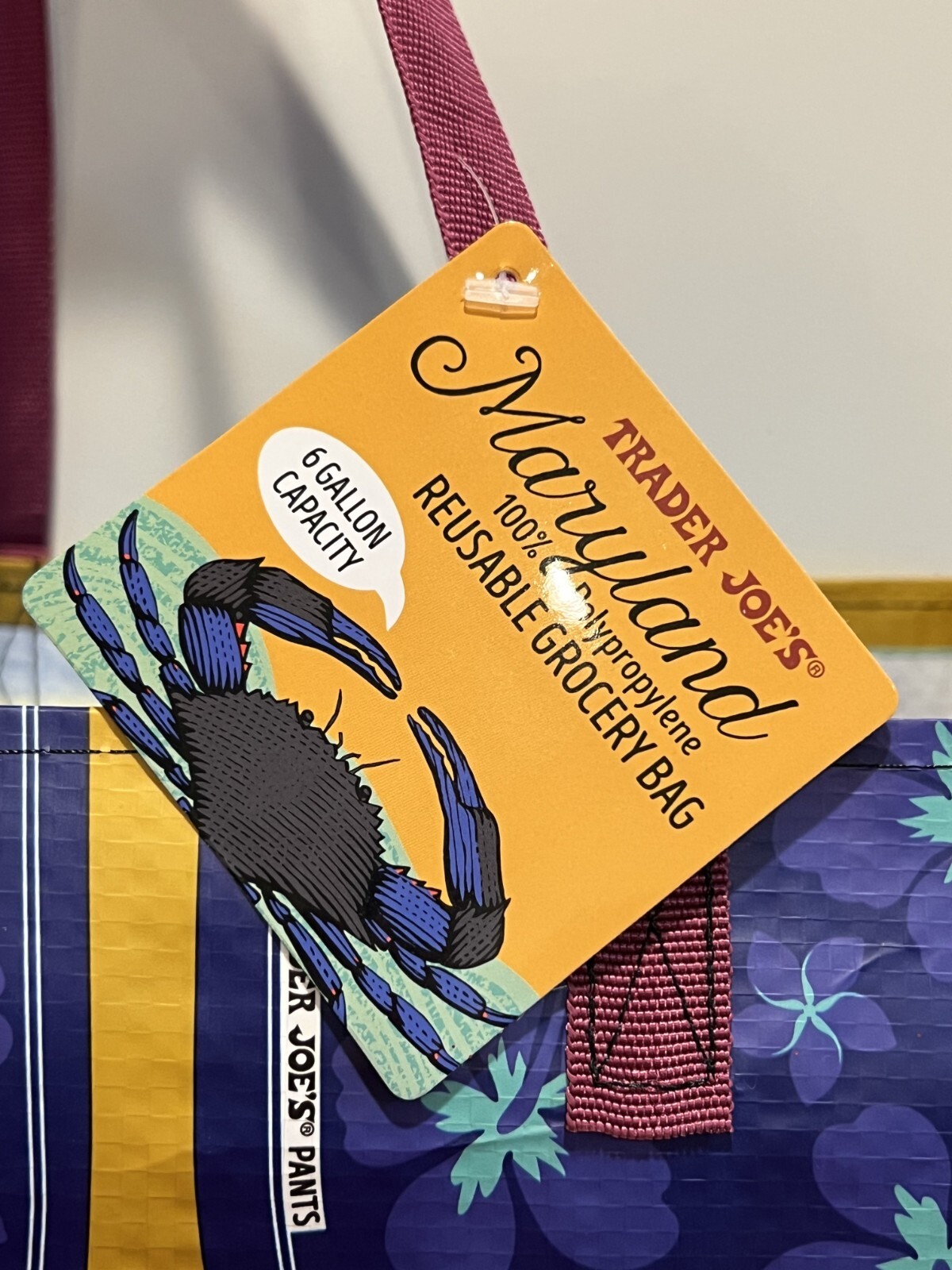 Trader Joe’s MARYLAND Regional Reusable Shopping Tote Bag – Collect ’em All!