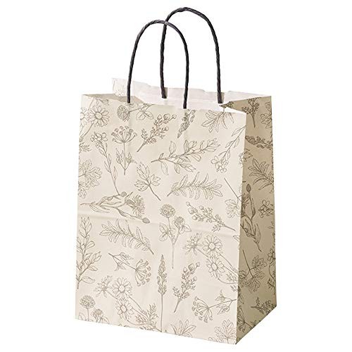 HEADS BEP-3P Paper Bags Made in Japan White 22 x 29 x 14 cm 50 count for Carry
